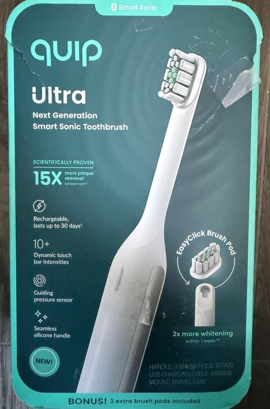 Quip Ultra Next Generation Smart Sonic Toothbrush Open Box